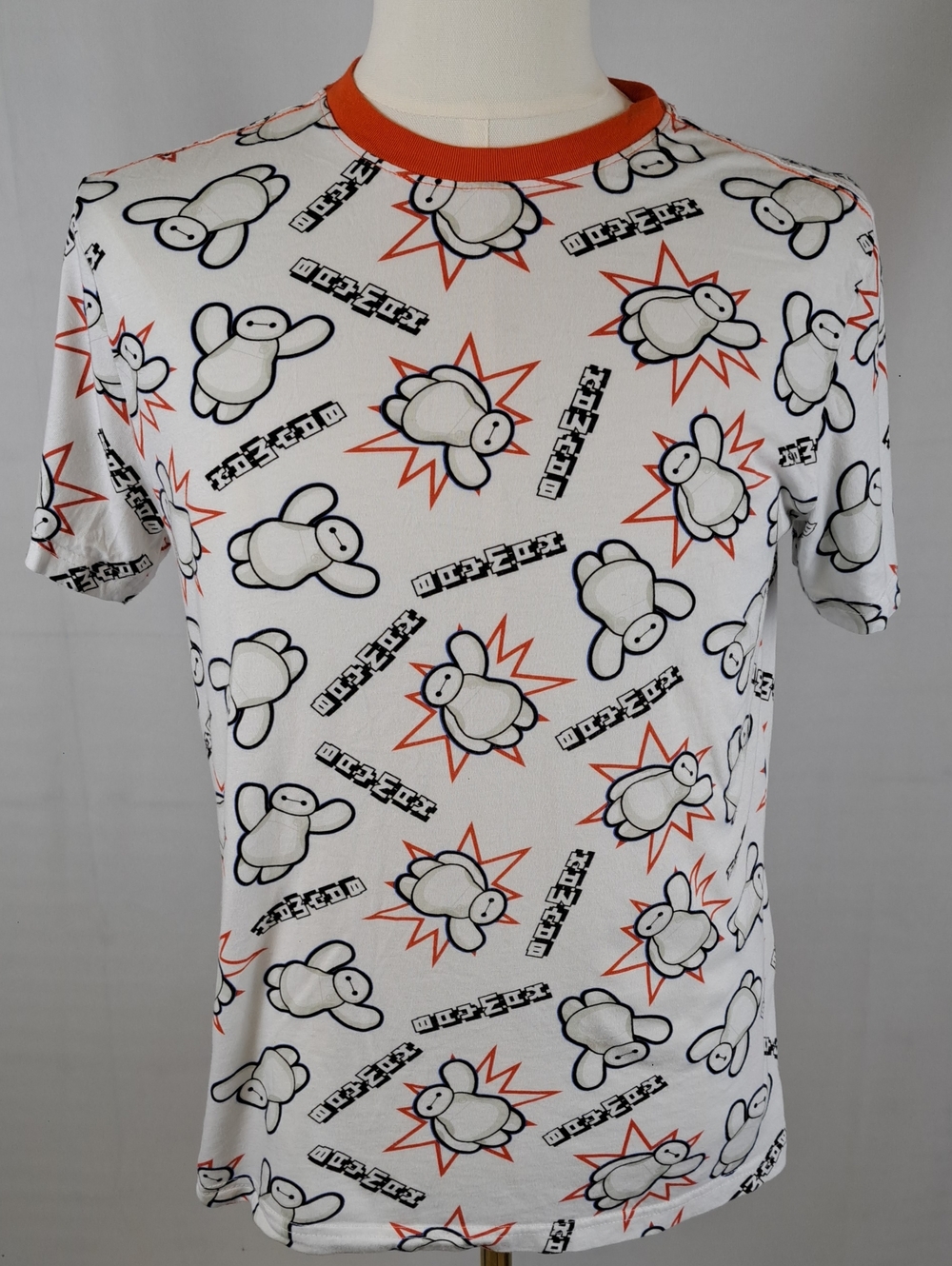 Disney Big Hero 6 Baymax All Over Print Graphic Tee Adult S Kidcore Streetwear